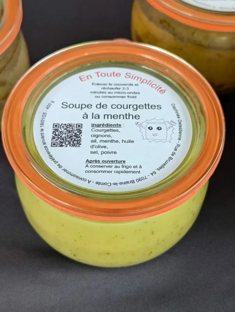 Soupe de courgettes à la menthe – 450g