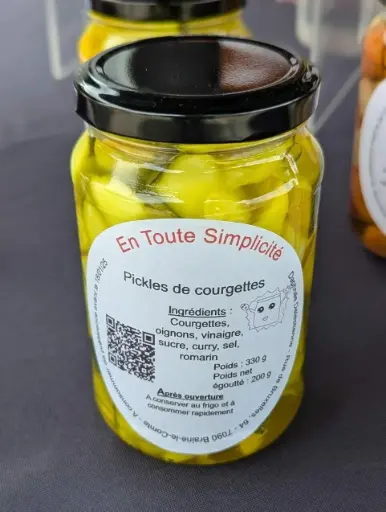 Pickles de courgettes – 330g