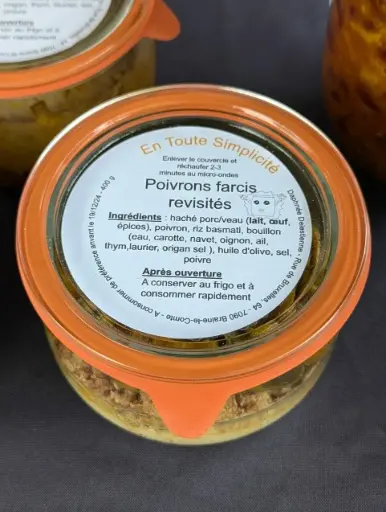 Poivrons farcis revisités – 400g